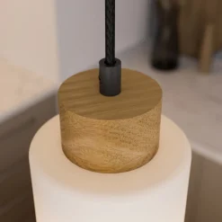 Envostar Talia pendellampe eik/hvit 3fl linea Online