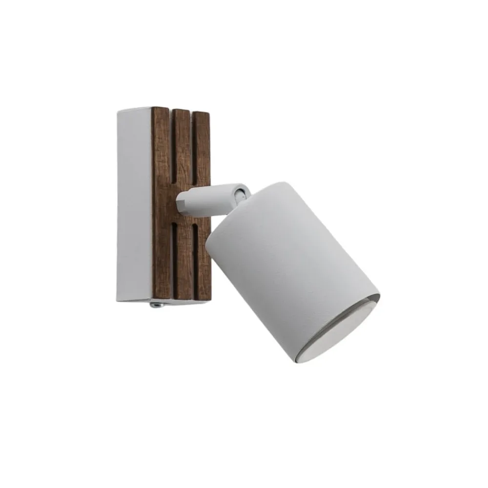 Envostar Tino veggspot 1 lyskilde hvit/tre| Spotter I Tak