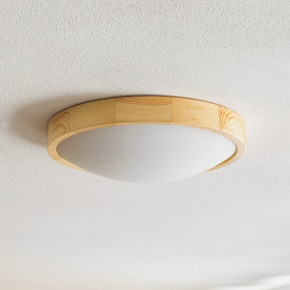 Envostar Zeus taklampe i tre, furu, Ø 37 cm| Design- Og Hotellbelysning