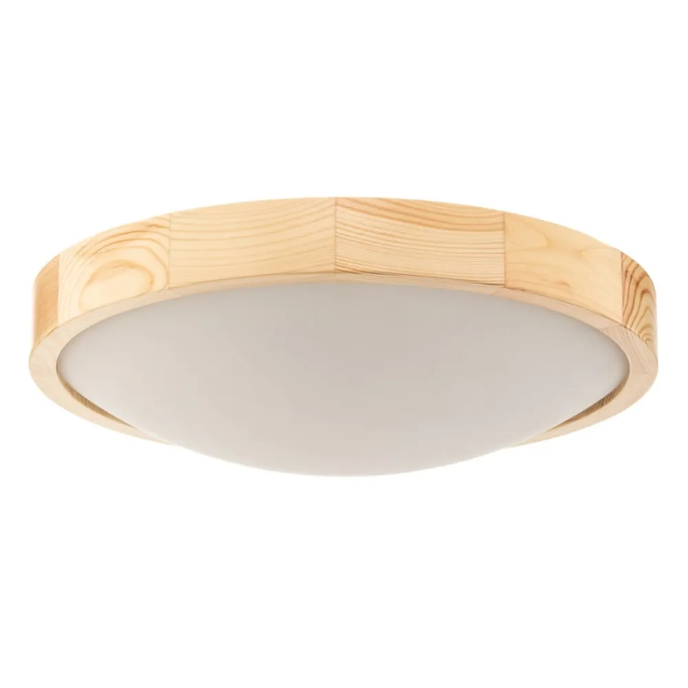 Envostar Zeus taklampe i tre, furu, Ø 37 cm| Design- Og Hotellbelysning