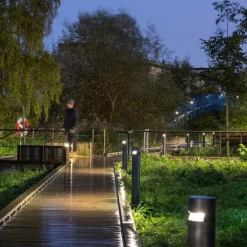 ERCO Castor veilampe, grafitt 80cm 360° 16W 930| Gatebelysning, Pullert Belysning|Skinnesystem