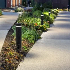 ERCO Castor veilampe, grafitt 80cm 360° 16W 930| Gatebelysning, Pullert Belysning|Skinnesystem