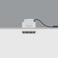 ERCO Compar innfelt wide flood hvit 12cm 10W 930| Skinnesystem