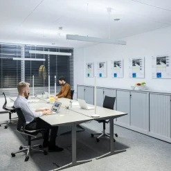 ERCO Compar P DALI up/down oval wide hvitsølv 930