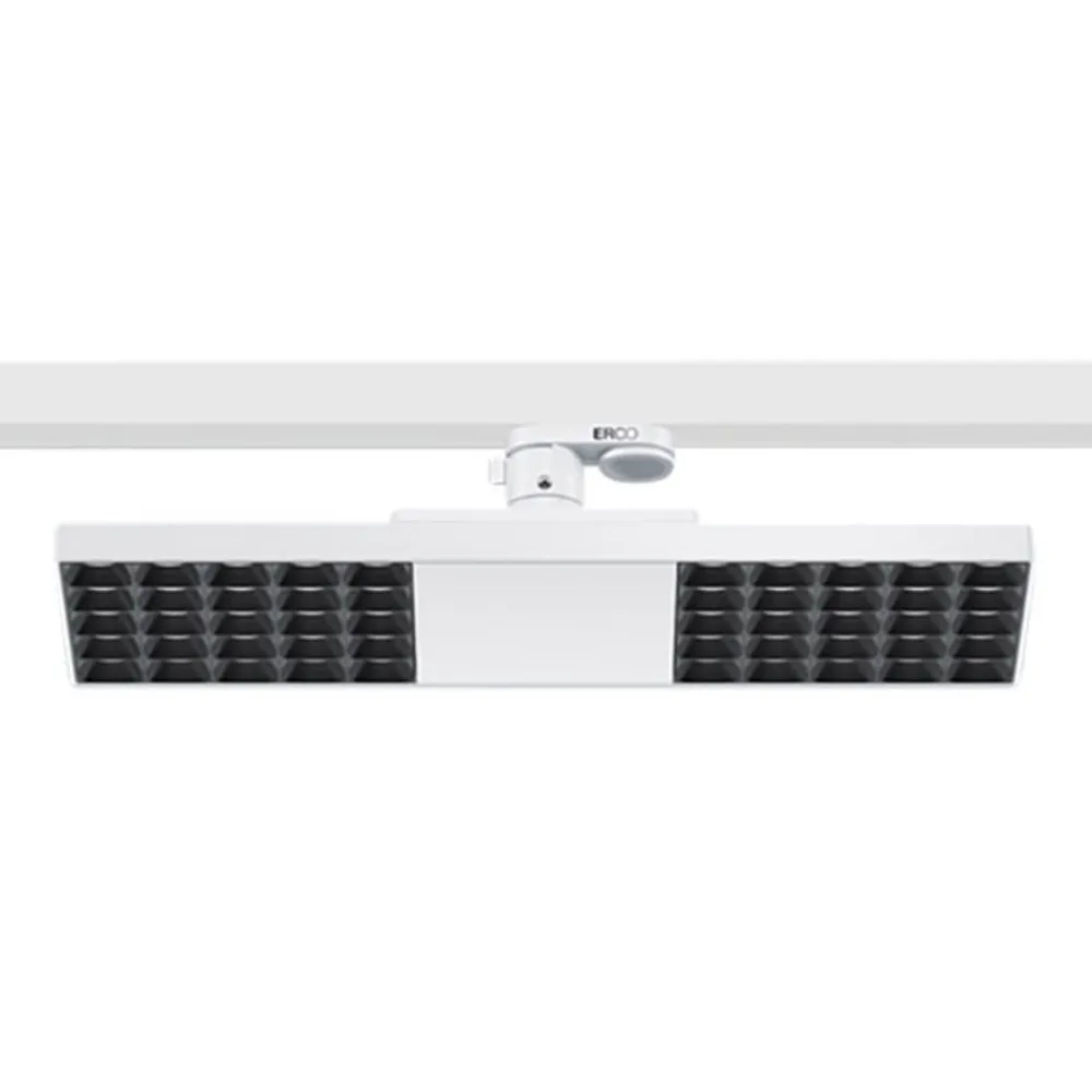 ERCO Jilly 230V 15W extra wide 830 hvit/svart| Skinnesystem
