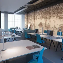 ERCO Lucy LED-bordlampe med fot, hvit 840| Skinnesystem