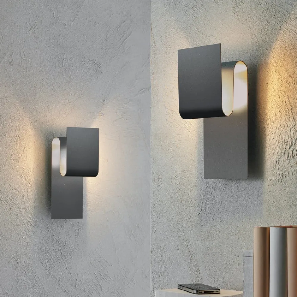 Escale Fold LED-vegglampe antrasitt| Vegglamper