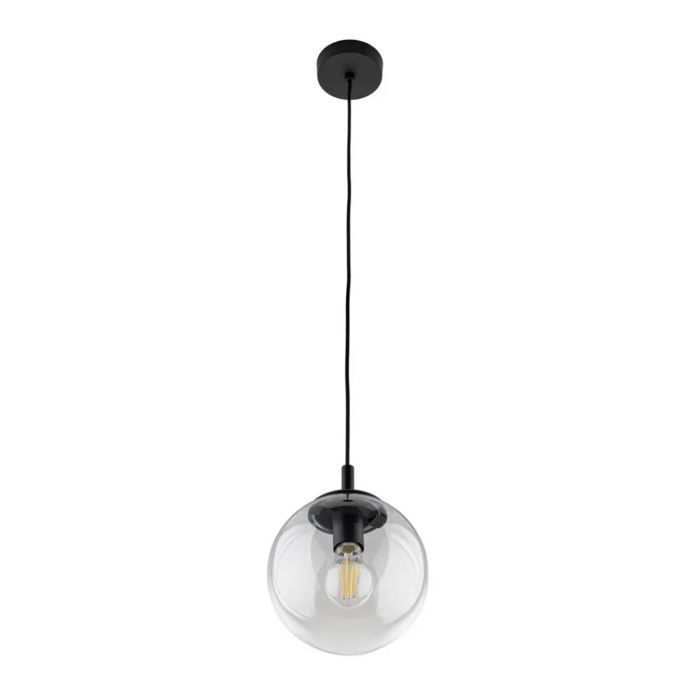 TK Lighting Esme hengelampe, Ø 30 cm, transparent, glass, globus, E27 Sale
