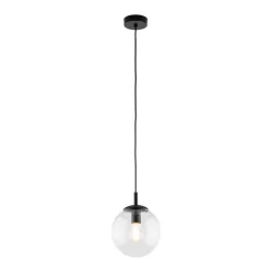 TK Lighting Esme hengelampe, Ø 30 cm, transparent, glass, globus, E27 Sale