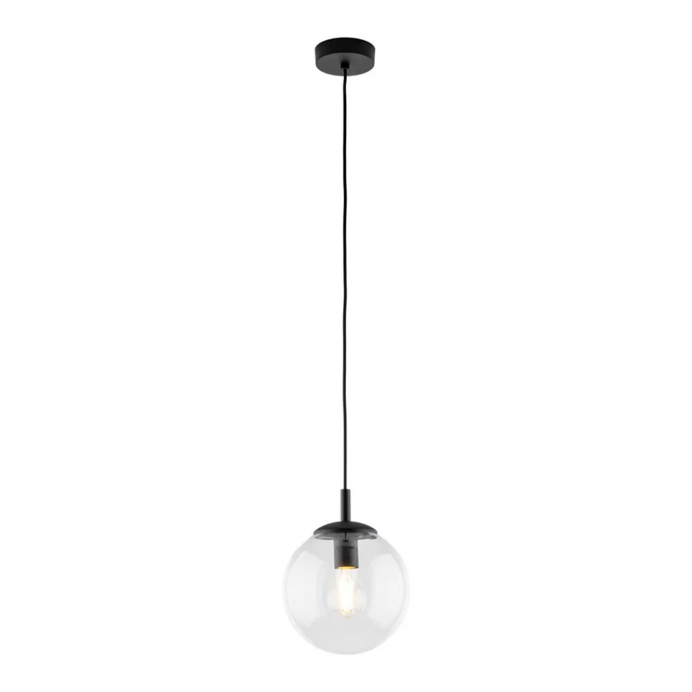 TK Lighting Esme hengelampe, Ø 30 cm, transparent, glass, globus, E27 Sale