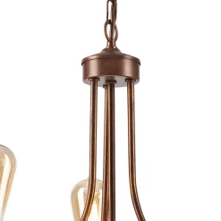 Euluna Gina lysekrone i brun, 3 lyskilder| Lysekroner