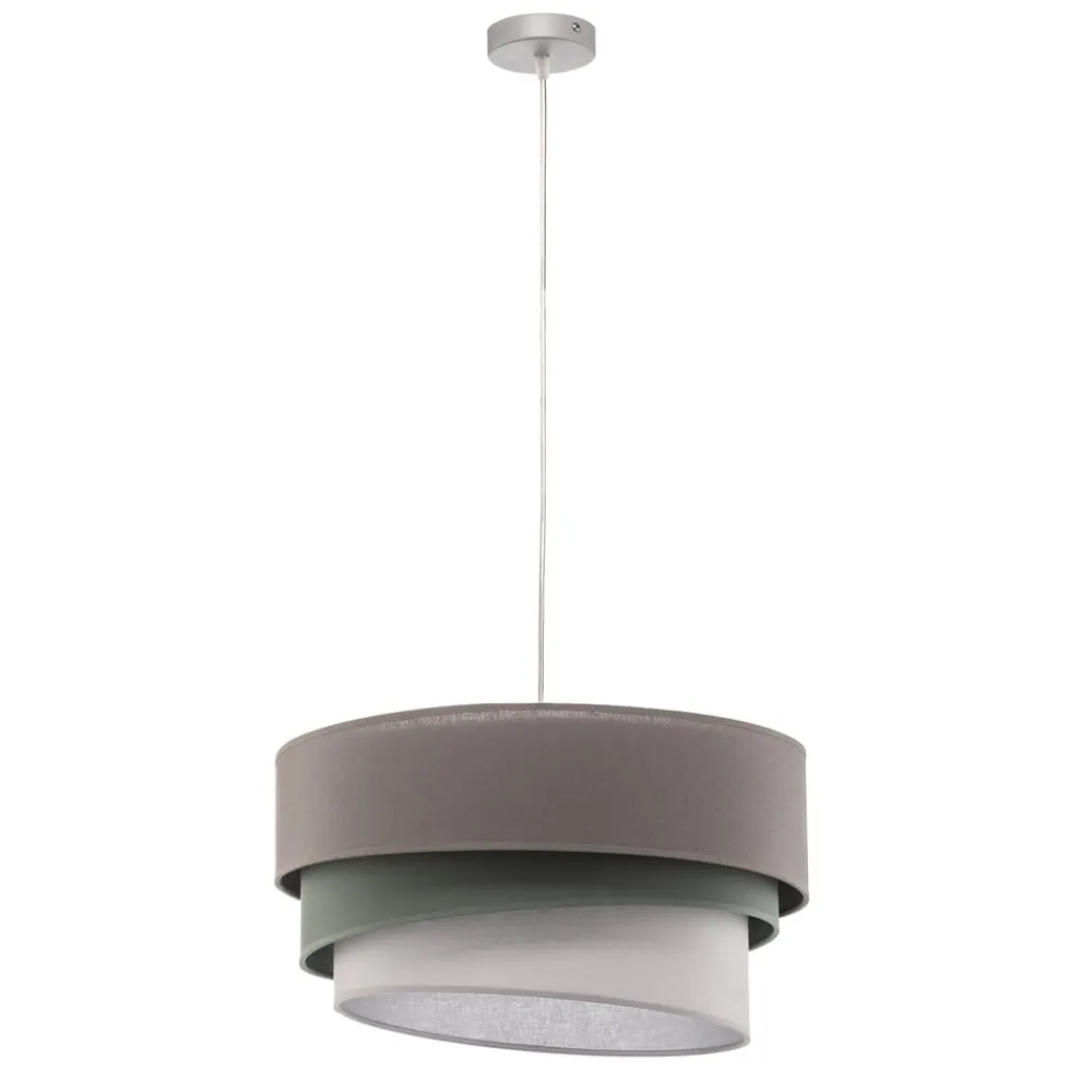 Duolla Euluna Trio hengelampe beige/akvamarin/écru Ø45cm| Pendellamper