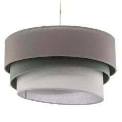 Duolla Euluna Trio hengelampe beige/akvamarin/écru Ø45cm| Pendellamper