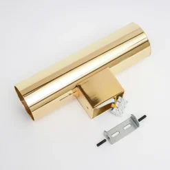 Euluna vegglampe Marion, messing Høyde 18 cm Stål opp/ned| Design- Og Hotellbelysning|Vegglamper