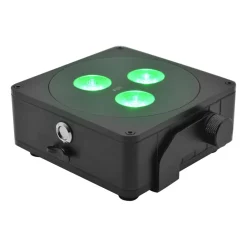 Steinigke Showtechnic EUROLITE Batteri Flat Light 3 LED Spot 24W IP65| Teknisk Lys|Taklamper Utendørs