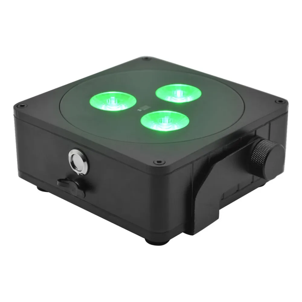 Steinigke Showtechnic EUROLITE Batteri Flat Light 3 LED Spot 24W IP65| Teknisk Lys|Taklamper Utendørs