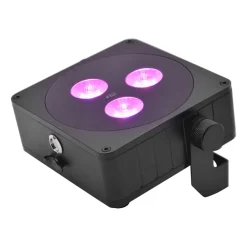 Steinigke Showtechnic EUROLITE Batteri Flat Light 3 LED Spot 24W IP65| Teknisk Lys|Taklamper Utendørs