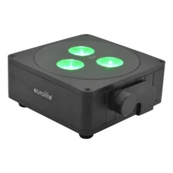 Steinigke Showtechnic EUROLITE Batteri Flat Light 3 LED Spot 24W IP65| Teknisk Lys|Taklamper Utendørs