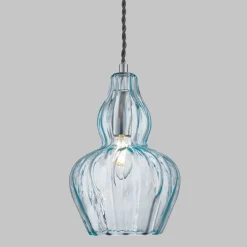 Maytoni Eustoma pendellampe lyseblå Clearance