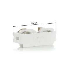 Eutrac 3-faset elektrisk langsgående kontakt, hvit| Skinnesystem