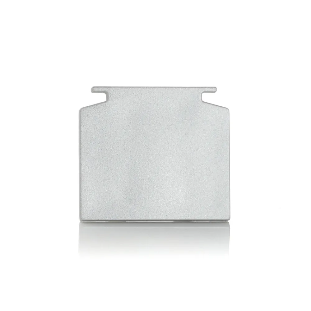 Eutrac 3-faset endestykke for skinnesystem, sølv Best