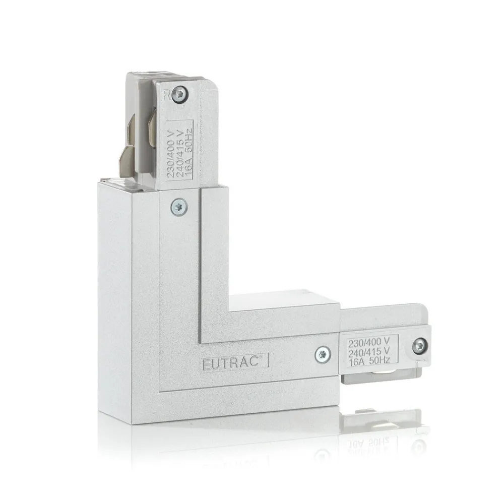 Eutrac L-kontakt med beskyttelsesleder på innsiden, sølv Clearance