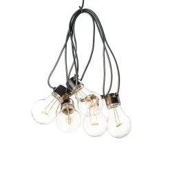 Konstsmide Christmas Eventyrlys ølhage 10x pære klar ravgult| Dekorasjonsbelysning