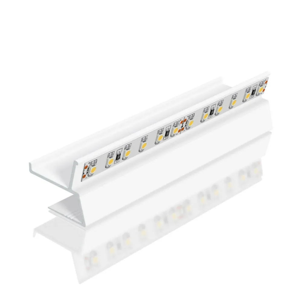 EVN APTBU alu.-profil rettet mot veggen 100cm hvit Best