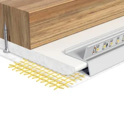 EVN APTBU alu.-profil rettet mot veggen, 200cm alu| Tilbehør