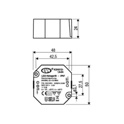 EVN K24012 strømforsyning 24 V/DC 0,1–12 W IP44 Sale