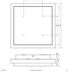 EVN LED utendørs taklampe Tectum, 23x23 cm, antrasitt, 150°, 150| Taklamper Utendørs