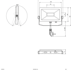 EVN LFA utendørs spot med sølvplugg 5 700K 30W Best