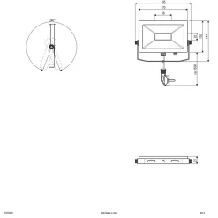 EVN LFA utendørs spot med sølvplugg 3000K 15W Clearance