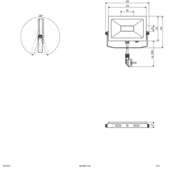 EVN LFA utendørs spot med sølvplugg 5 700K 15W Hot