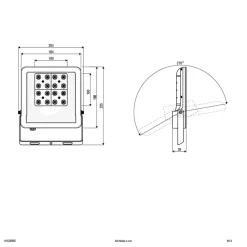 EVN Panthera utendørs LED-spot IP65 30 W 3 000K| Utespotter