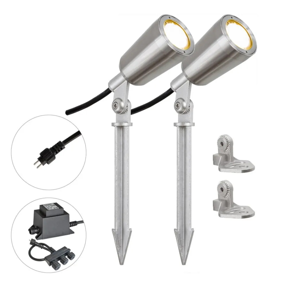 EVN PC6806 LED-hagespot, 12 V, 3 000 K, 2 stk.| Utespotter