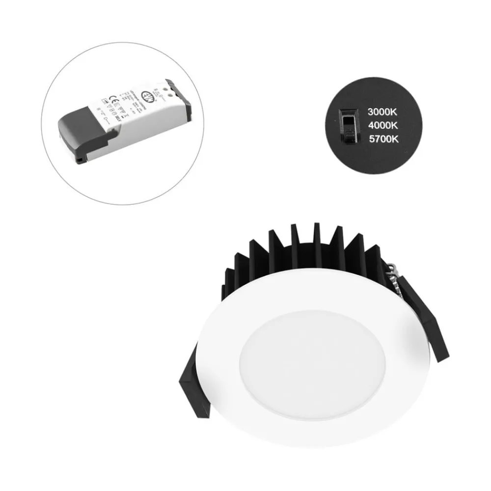 EVN Solido68 LED-takinnfellingslampe 7 W hvit| Downlights