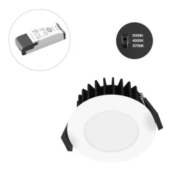 EVN Solido68 LED-takinnfellingslampe 10 W hvit New