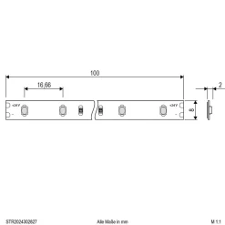 EVN STR2024 LED-stripe IP20 5m 24W 2 700K Outlet