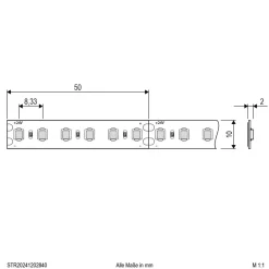 EVN STR2024 LED-stripe IP20 5m 72W 4 000K New