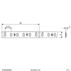 EVN STR2024 LED-stripe IP20 5m 48W 3 000K