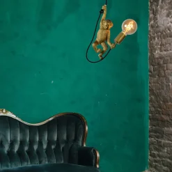 Lucide Extravaganza Chimpanse pendellampe, gull matt/svart Best