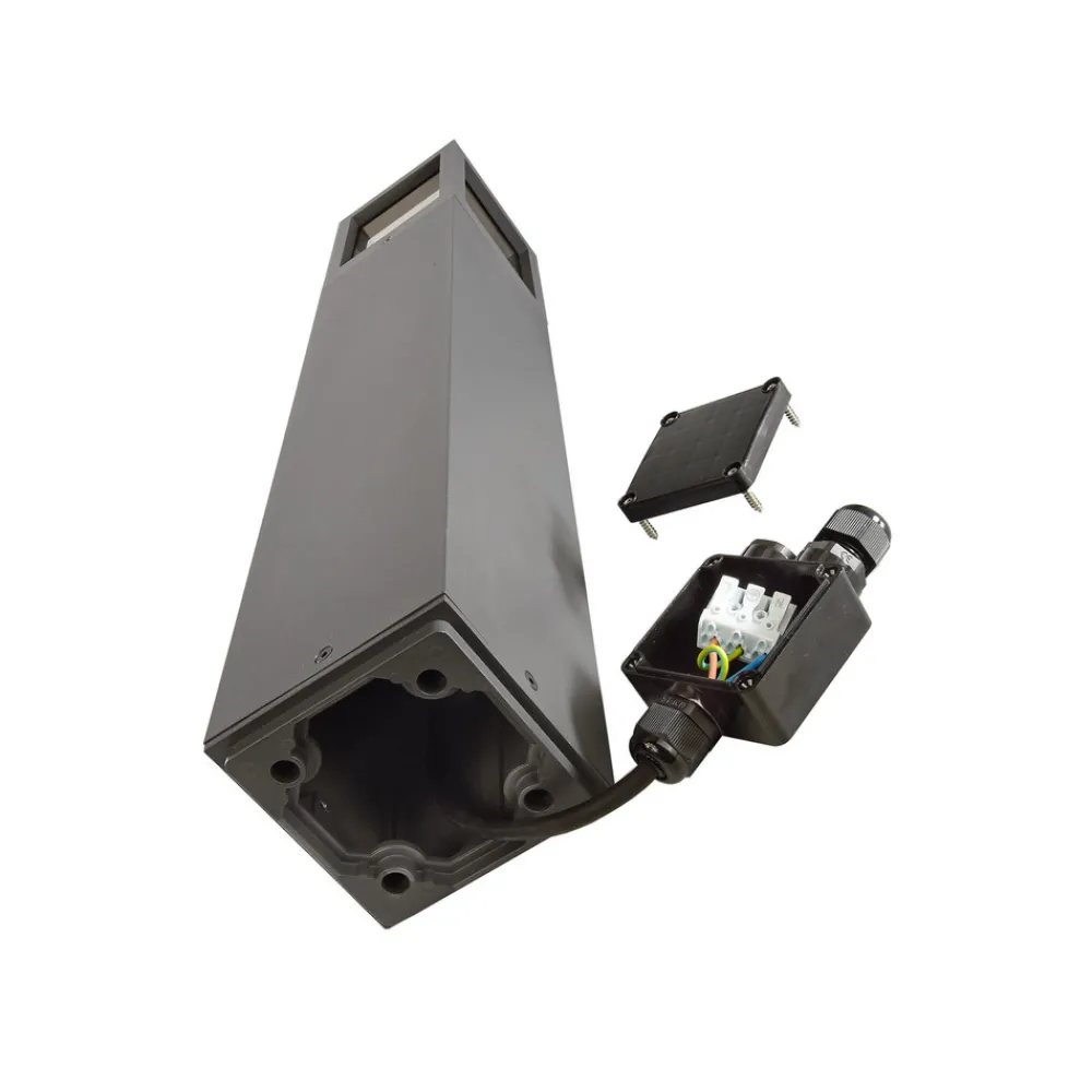 Deko-Light Facado II veilampe, høyde 65 cm, grå/røyk, 11 x 11 cm IP65 Sale