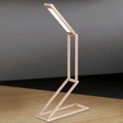 ORION Falto LED oppladbar bordlampe, gullfarget, aluminium, justerbar New