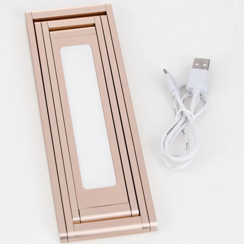 ORION Falto LED oppladbar bordlampe, gullfarget, aluminium, justerbar New