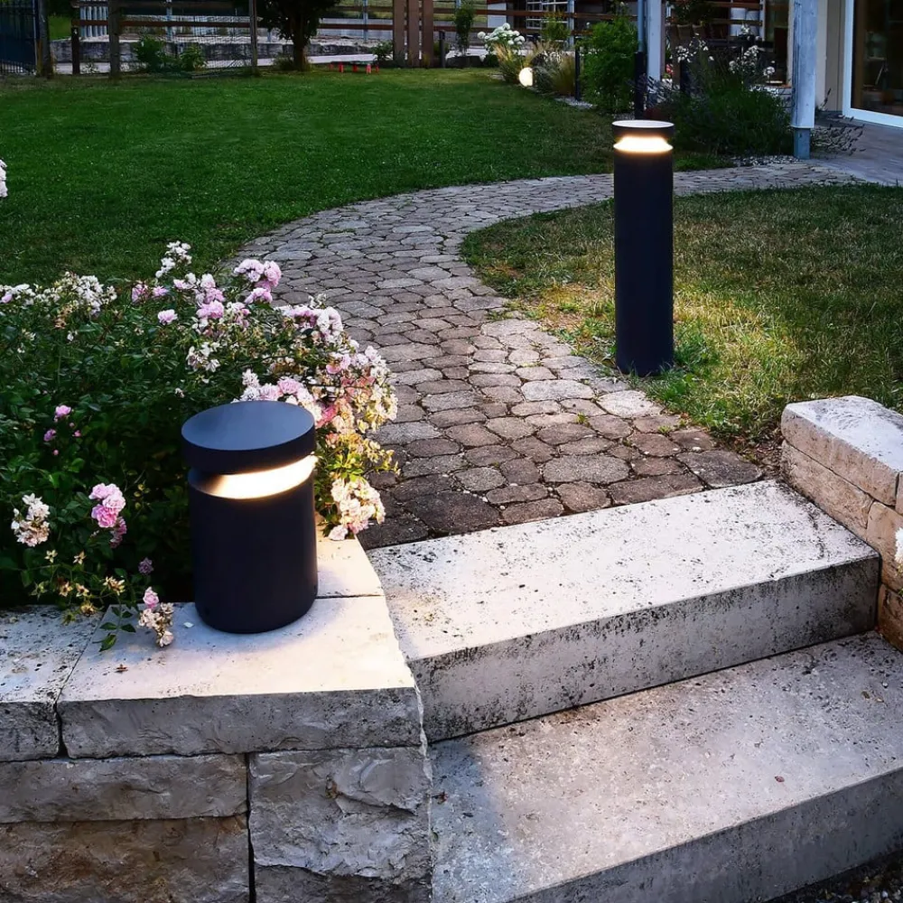 Deko-Light Faro LED-gatelampe, høyde 100 cm, mørkegrå, DALI, 3 000 K| Gatebelysning, Pullert Belysning