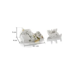 GLOBAL 3-fase multiadapter Noa, bæreevne 5kg, hvit Clearance