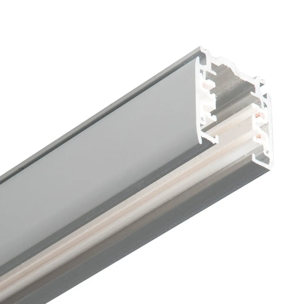 GLOBAL 3-fase skinne Noa utenpåliggende 400 cm, grå| Skinnesystem