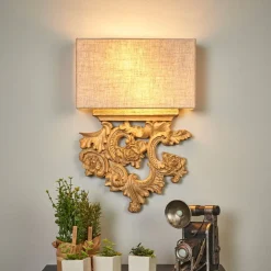 Ideallux Filigran designet tekstil-vegglampe Peter| Vegglamper