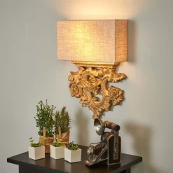 Ideallux Filigran designet tekstil-vegglampe Peter| Vegglamper